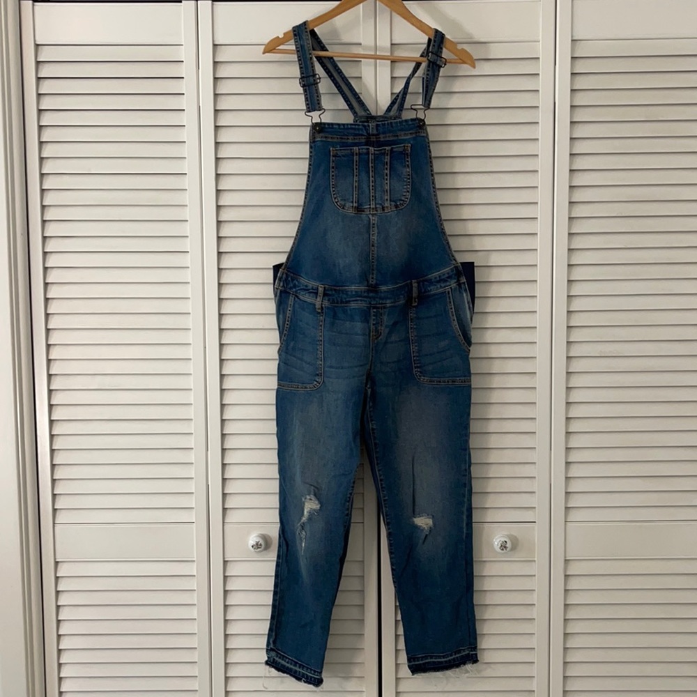Motherhood Indigo Blue Maternity Overalls